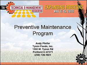 Preventive Maintenance