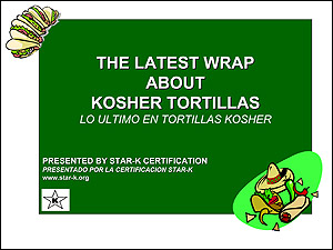 Kosher & Organic Tortillas